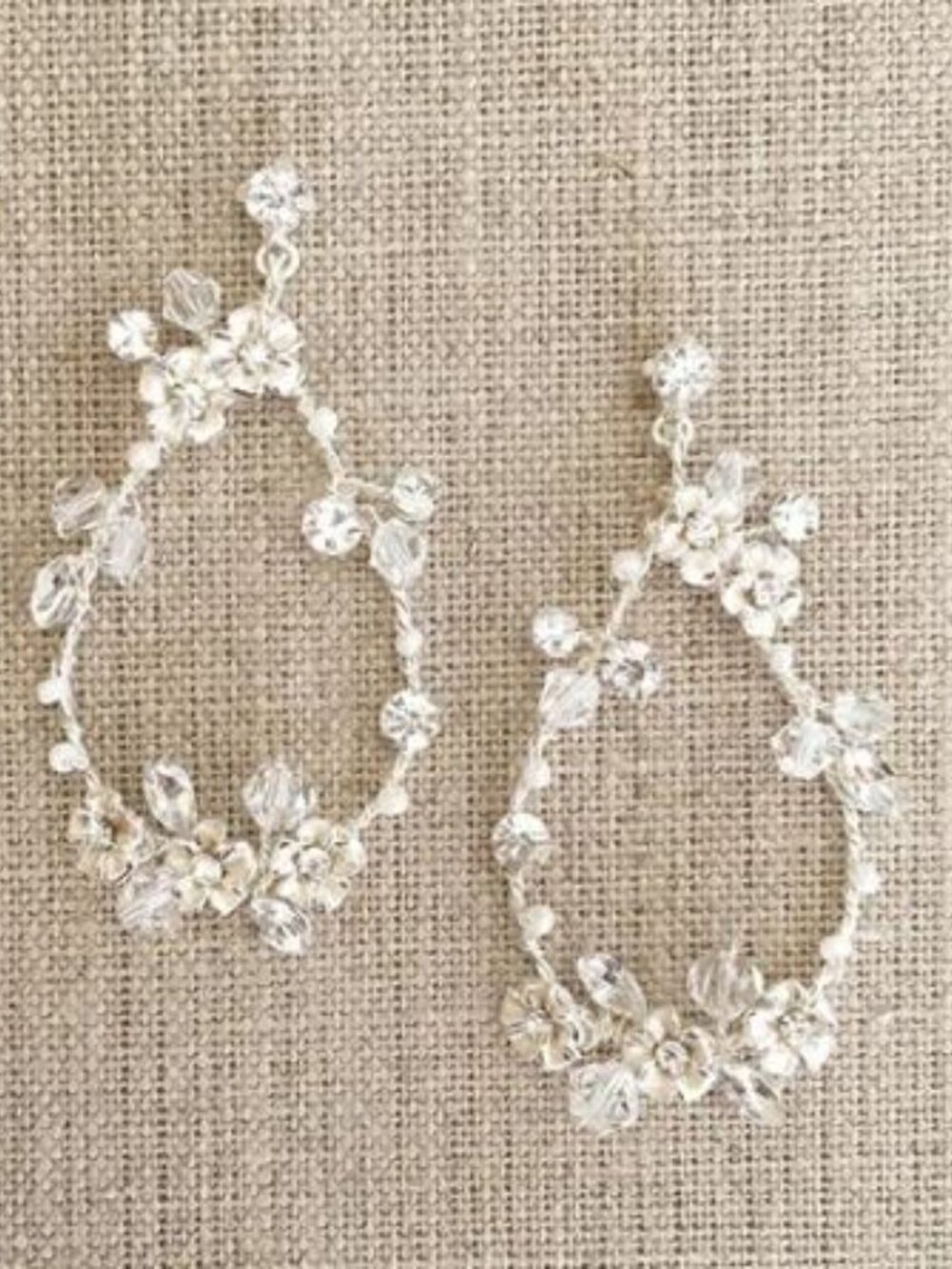 Bridal Earrings Bel Aire EA291 Rose Gold NWT